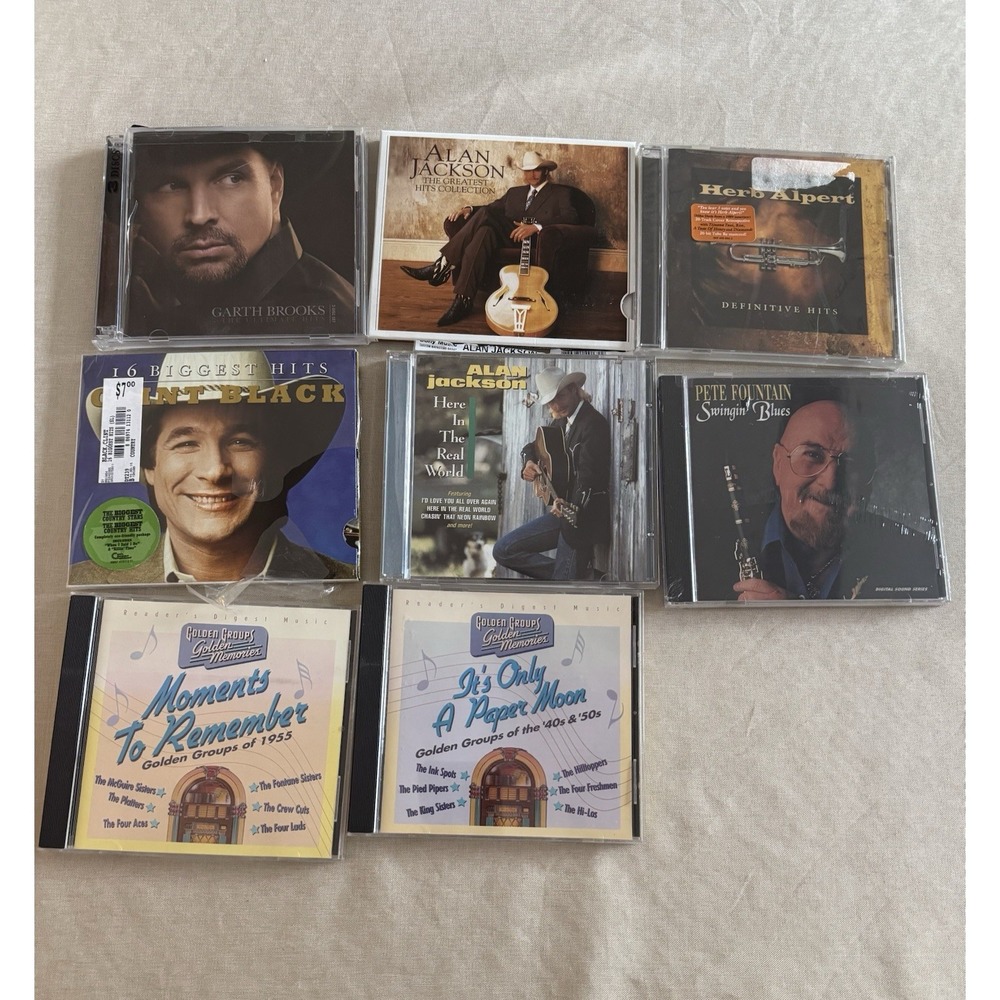 Lot of 8 2 New 6 Preowned CDs Assorted Artists & Genres Music Collection